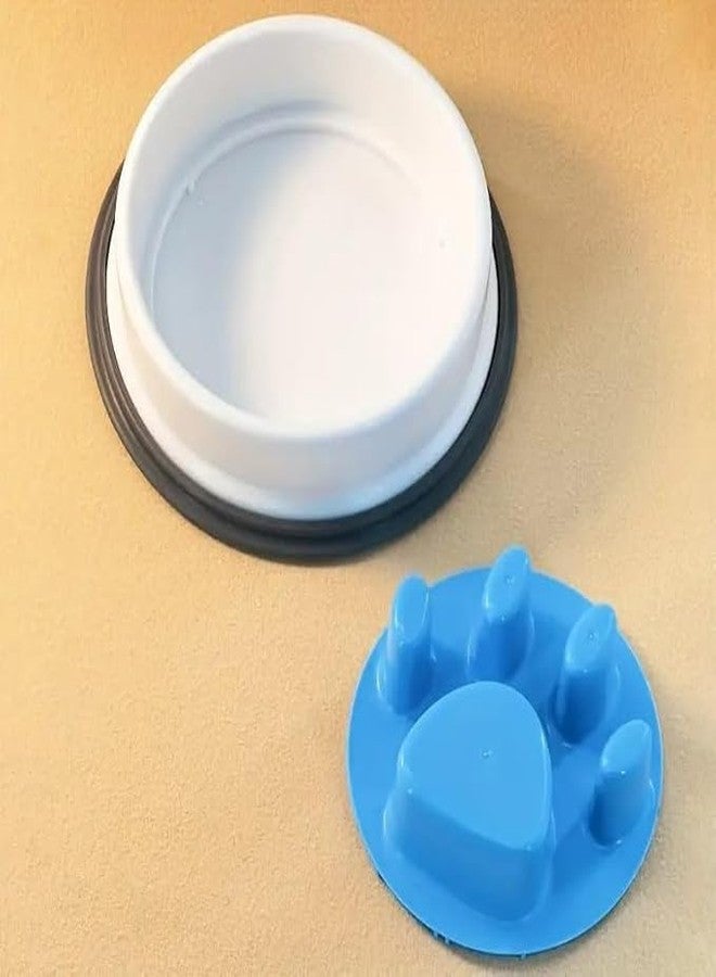 Bindex Pet Slow Feeder Bowl Slow Feeder Dog Fun Feeder No Chocking Slow Polypropylene Feeder Bloat Stop Food Water Bowl for Dog Cat with Funny Pattern - Image 4